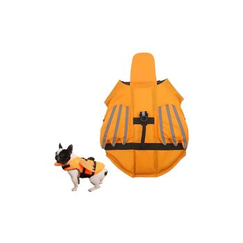 Dog Life Jacket Wings Pet Life Vest Adjustable Dog Flotation Swim Vest Blue - M