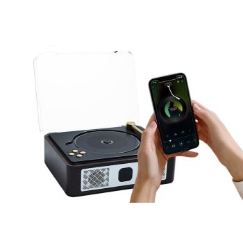 Retro CD Player with Speakers - Portable Bluetooth Music Player for Home Use