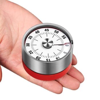 Kitchen Cooking Timer Clock Mechanical Counter 60 Minutes Timer Black