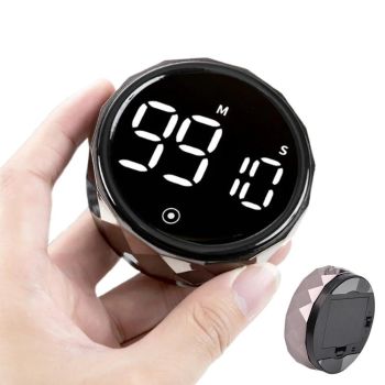 Digital Display Kitchen Timer Countdown Countup Cooking Alarm White