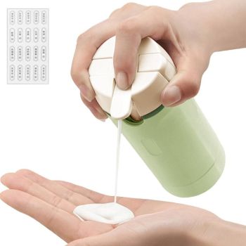 4 in 1 Travel Bottles Dispenser for Shampoo Lotion White