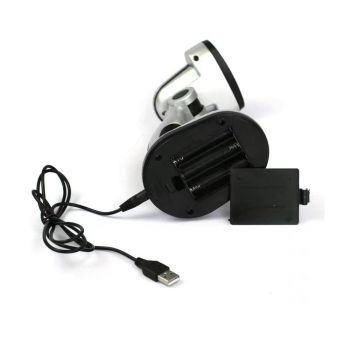 12 LEDs Desk Lamp Portable Battery Operated Reading USB Powered Work Table Light