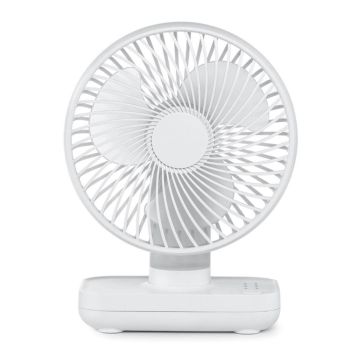 4-Speed Air Circulator Desk Fan Rechargeable Quiet Table Fan for Home Office Dorm Dark Blue