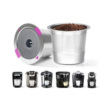 2 PCS Stainless Steel Coffee Filter Pods Compatible with Keurig 1.0/2.0