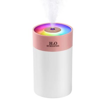 Colorful LED Humidifier with Night Light for Home and Bedroom Use Green