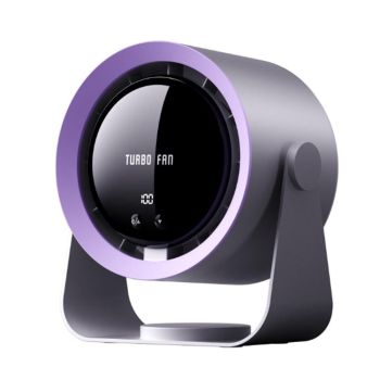 Digital Display Desk Fan Air Circulator Quiet Fan 100 Speeds Adjustable Table Fan for Camping Office Dorm Pink