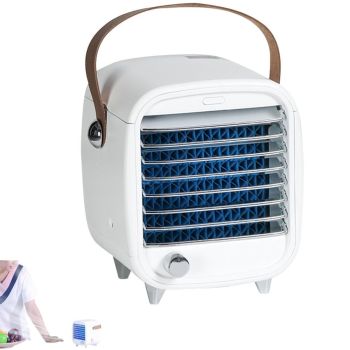 Portable Air Conditioner Fan 3 Speeds Cooling Humidifier Fan for Room Desk Bedroom Office Green