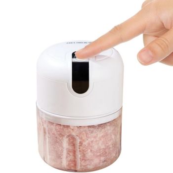 Electric Mini Garlic Chopper Wireless Portable Mini Food Processor Mincer Blender Mixer