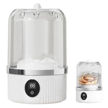 Mini Portable Washing Machine Rechargeable Small Clothes Washer for Travel Use Blue