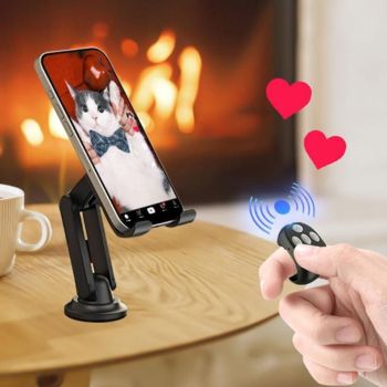Wireless Page Turner Bluetooth Ring Remote Control Fingertip Selfie Video Controller for Smart Phone White
