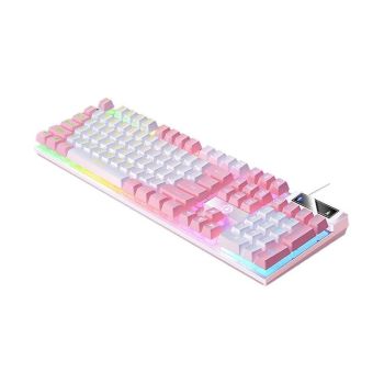 104 Keys Gaming Keyboard Wired Backlit Keyboard Blue