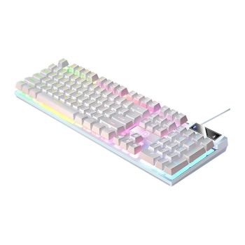 104 Keys Gaming Keyboard Wired Backlit Keyboard Pink