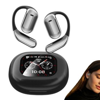 144-Language AI Translating Earbuds Bluetooth Open Ear Headphone Translation Device for Travel Business Learning Blue
