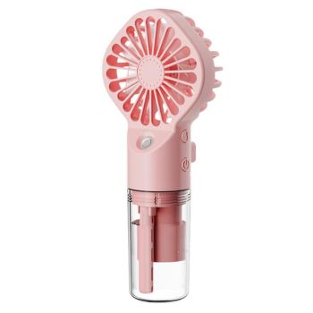 Handheld Misting Fan - Portable Rechargeable Spray Cooling Fan for Home & Office White