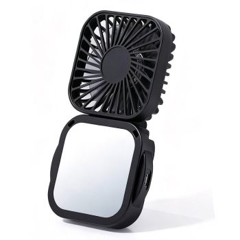 Mini Foldable Neck Hanging Fan Portable USB Rechargeable Personal Cooler White