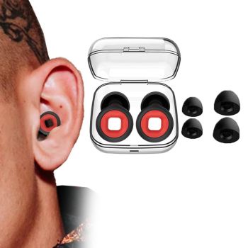 Reusable Hoop Noise Reduction Earplugs White