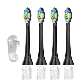 4Pcs Electric Toothbrush Replacement Heads Compatible with Philips HX3/HX6/HX9 Series White