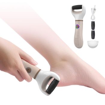 Electric Pedicure Set Foot File Hard Dead Skin Callus Remover Foot Grinder Light Green