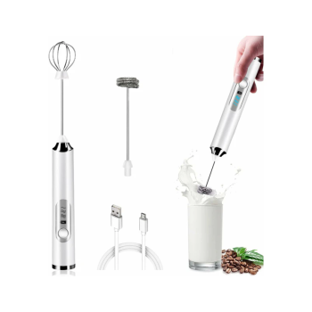 Milk Frother Handheld Electric Whisk Milk Foamer Coffee Frother Mixer Blender USB Mini Blender