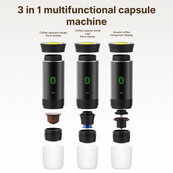 Portable Coffee Machine For Car Home Travel 3 In 1 Cordless Electric Coffee Maker Work