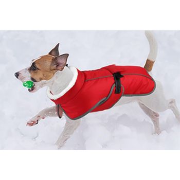 Dogcheer Dog Coat Reflective Dog Snow Jacket for Small Medium Large Dogs -Red L