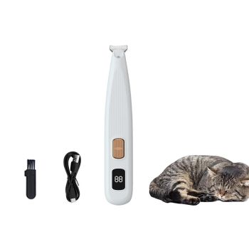 Electric Dog Paw Trimmer Digital Display Dual Speed Pet Groomer-Green