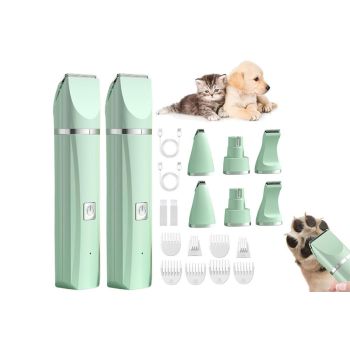 Professional Pet Cat Dog Clipper Grooming Kit Pet Hair Trimmer Electric Shaver-White