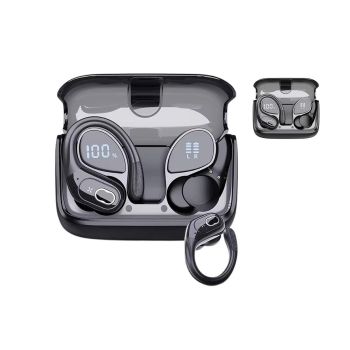 5.4 Bluetooth Earphones Wireless Earbuds Stereo Deep Bass Over Open-Ear Earphones-Rose Red