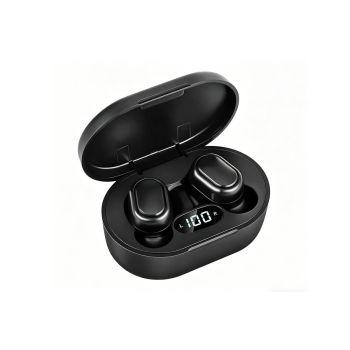 Bluetooth 5.1 Wireless Earbuds with LED Display IPX4 Waterproof Headphones-Pink