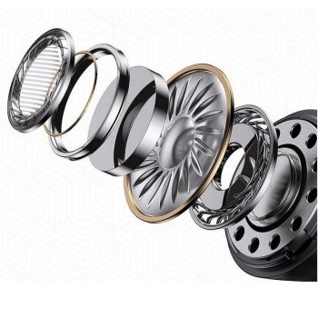 True Wireless Stereo Earphone Gaming Earbuds TWS 5.3 Bluetooth Headphones Deep Bass Sound With Microphone Hearing Aid -Black