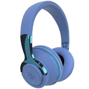 Wireless Bluetooth Headphones Over Ear Foldable Stereo Noise Cancelling Earphone for Travel Home Office -Red