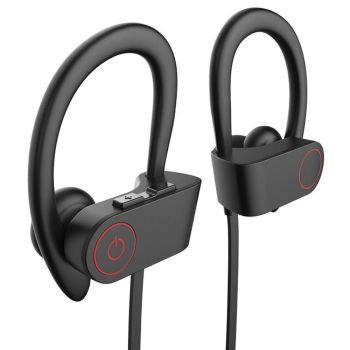 Wireless Headphones Wireless Earbuds Bluetooth 5.0 Wireless Headphones Running Sports Ear Hanging Headphones -Black