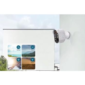 Wireless Security Camera with AI Motion Detection Real Time Notifications Waterproof -White