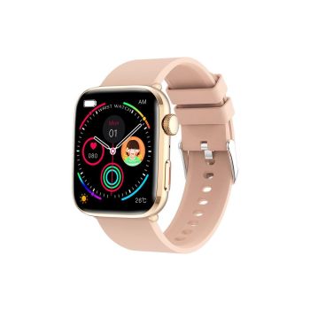 Smart Watch 1.85-Inch Fitness Watch with Heart Rate Noninvasive Blood Sugar Monitor HRV Detection Body Temperature SOS Call Activity Tracker-Yellow