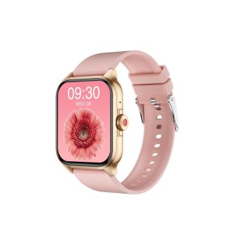 SmartWatch 1.85in Fitness Tracker with Heart Rate Sleep Monitor Answer/Make Calls 100 Sport Modes for Android iOS -Pink