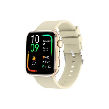 Smart Watch 1.85-Inch Fitness Watch with Heart Rate Noninvasive Blood Sugar Monitor HRV Detection Body Temperature SOS Call Activity Tracker-Pink