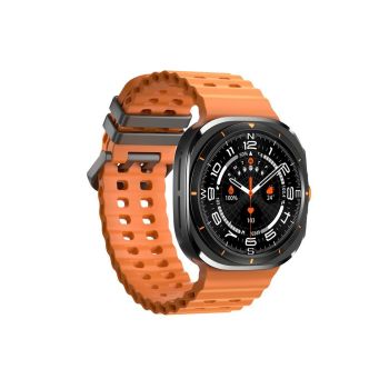 Smart Watch 1.43-Inch Fitness Watch with Heart Rate Sleep Monitor Blood Oxygen Sedentary Reminder OTA SOS Activity Tracker-Orange