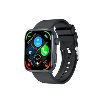 Smart Watch 1.85-Inch Fitness Watch with Heart Rate Noninvasive Blood Sugar Monitor HRV Detection Body Temperature SOS Call Activity Tracker-Blue