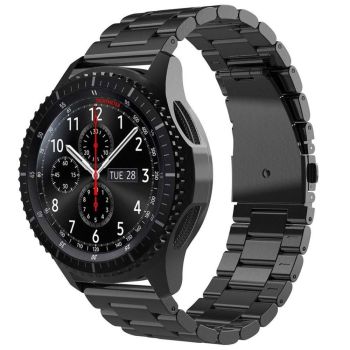 Stainless Steel Replacement Band for Samsung Gear S3 Strap-Black 22mm