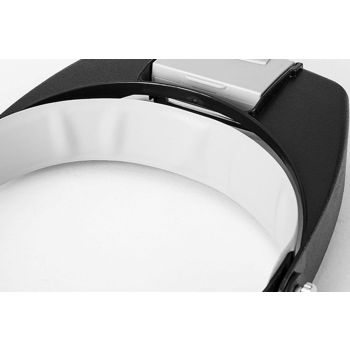 Head Mount Magnifying Glasses With LED Light For Jewelry Arts Crafts And Close Work-Gray