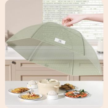 Foldable Mosquito-Proof Food Cover, Household Fly Screen, Fine-Mesh Breathable Dining Table Cover - Square