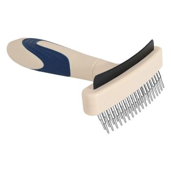 2-Piece Multi-Functional 2-in-1 Pet Comb Set: Detangling and Shedding Comb for Long-Haired Dogs and Cats