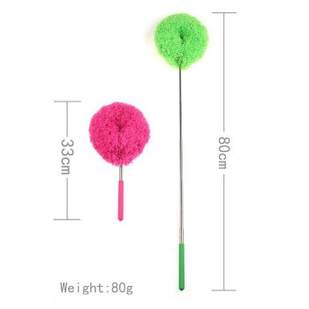 6-Pack, Telescopic Microfiber Duster with Extendable Handle, for High Ceiling & Fan Cleaning - Green
