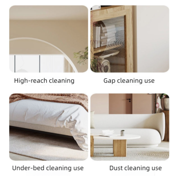 Chenille Duster, Strong Absorption & Dust Trapping Cleaning Brush, Reusable for Home, High Places, Crevices, and Under-Bed Cleaning - Blue