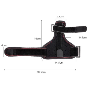 Thumb Support Brace, Adjustable Wrist & Thumb Stabilizer, Breathable Protector for Tendonitis—Black