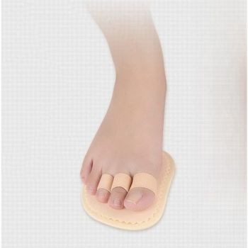 3-Hole Toe Corrector Pads, Bunion & Overlapping Toe Straightener, Hammer Toe EVA Cushion Inserts (1 Pair)
