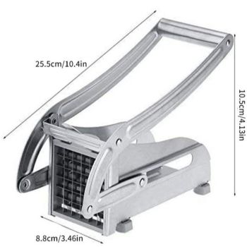 Stainless Steel Potato Cutter, Manual Multi-Functional Vegetable Dicer for Potato Cucumber Carrot