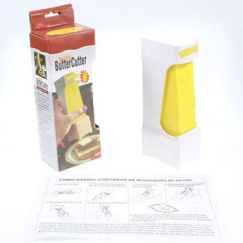 One Click Butter Cutter Dispenser, Household Cheese Slicer, Plastic Butter Cutting Tool for Toast Baking