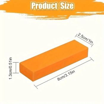 3-Pack - Stainless Steel Rust Cleaning Eraser, Multi-Purpose Stain Remover Block for Kitchen Limescale & Rust - Orange