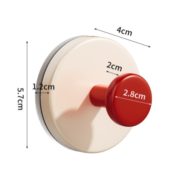 4-Pack - No-Drill Suction Cup Door Handle, Reusable Pull Knob for Wardrobes, Refrigerators, and Glass Sliding Doors - Assorted Colors